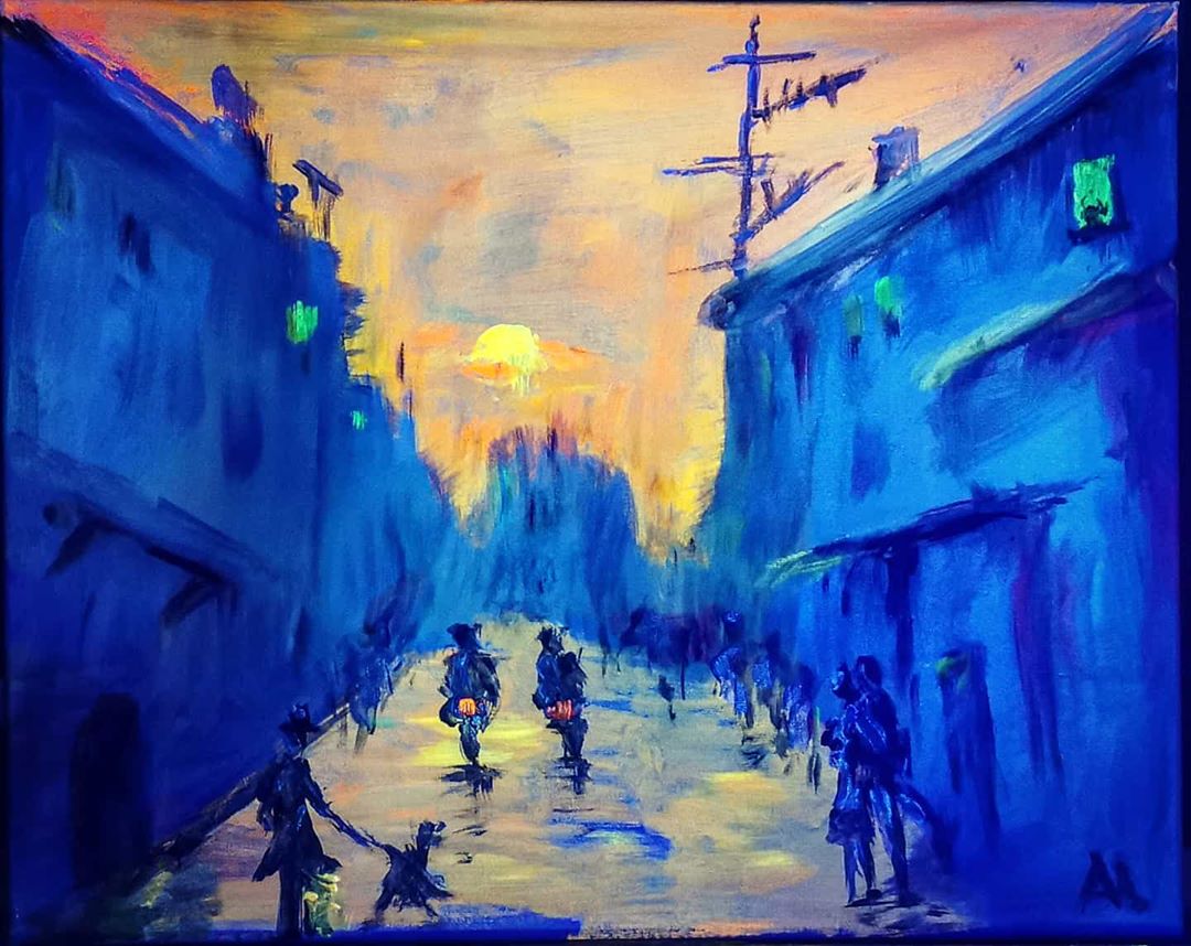 Fluorescent art painting by ALAgrApHY — UV reactive